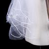 1 X Women 150Cm White One Layer Short Wedding Bridal Veils
