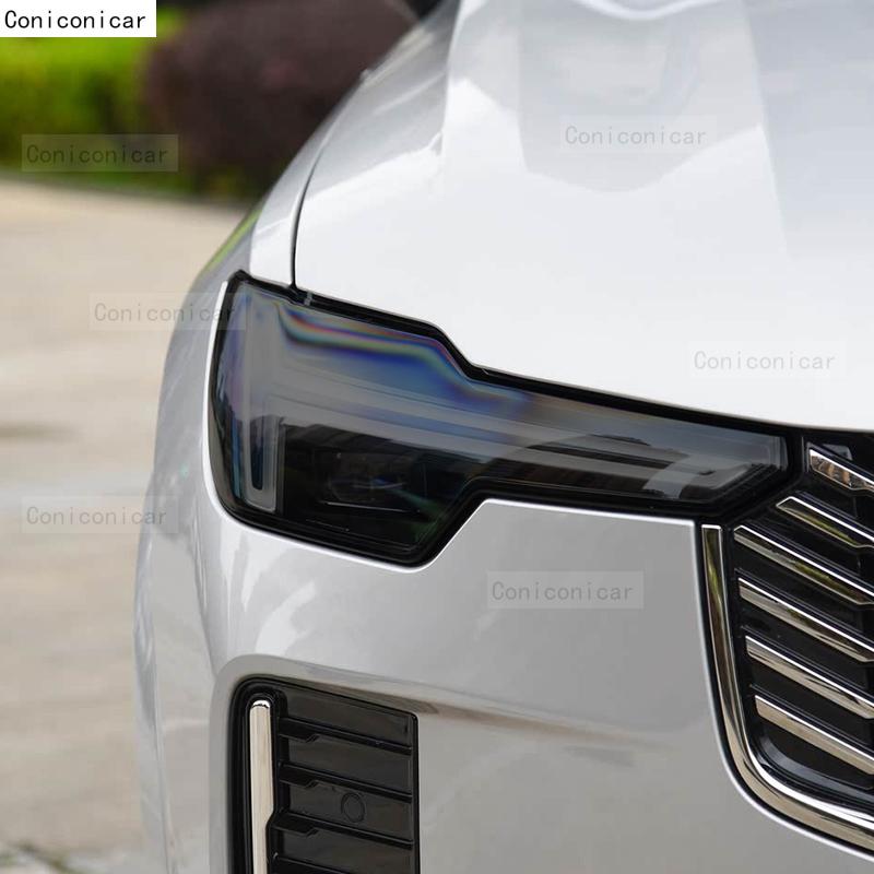 For VOLVO XC90 2025 Car Headlight TPU Protective Film Front Light Tint Change Color Cover Sticker Accessories