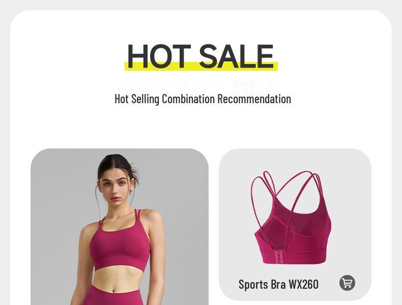 Two-Piece Fitness Set: Seamless Yoga Pants & Cross-Back Sports Bra with Fixed Cups - Women