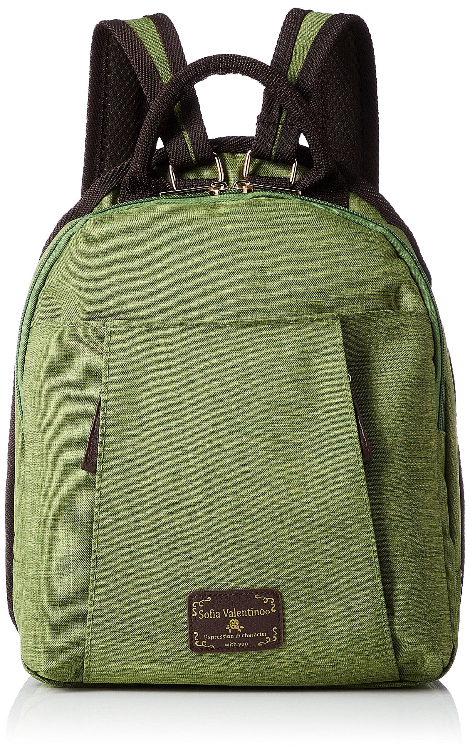 Легкий рюкзак Sofia Valentino, совместим с форматом B5, 1903-4927, Оливковый