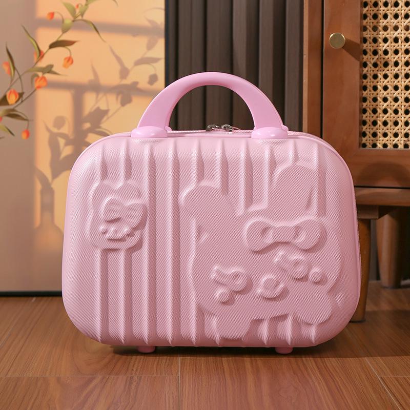 14  Cartoon Rabbit Suitcase Makeup & Souvenir Storage Box with Lock 14-inch