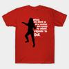 Men Black Print T-shirt Prepare To Die No-Cut Transfer Paper Print Cotton Tshirt