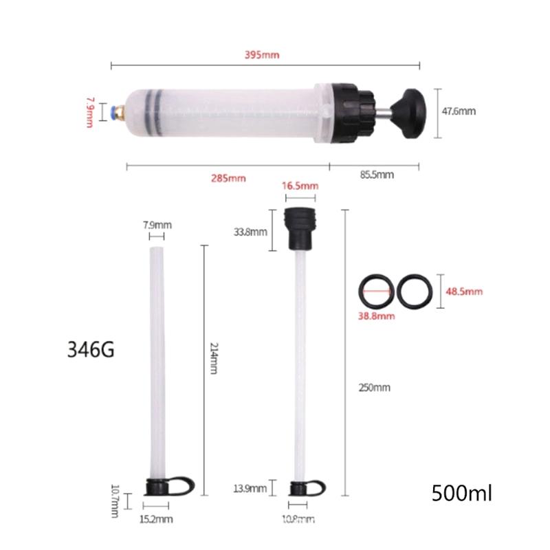

Auto Brake Fluid Extractor Auto Oil Change Syringe With Hose Dual Purpose Oil Change Tool 100-500cc Automotive Supplies 500cc