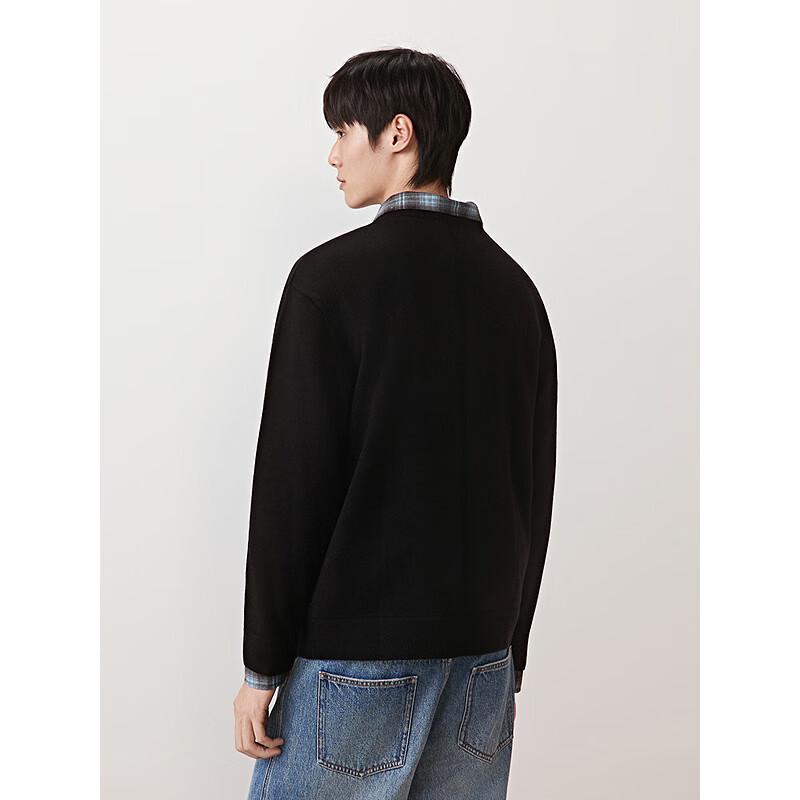GXG Men's Collar-Spliced Open-Front Knit Cardigan