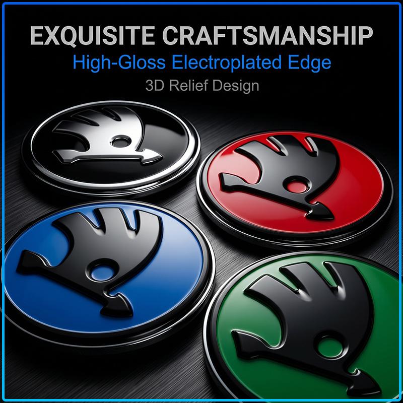 Car Steering Wheel Sticker Badge Decoration Auto Accessories For Skoda Octavia MK2 MK1 2 3 A5 A7 A8 Fabia Karoq Superb Rapid Kamiq Scala