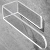 Clear Wall Mounted Towel Shelf Easy Installation Towel Holder for Bathroom Sturdy Acrylic Towel Storage Rack for Hotels