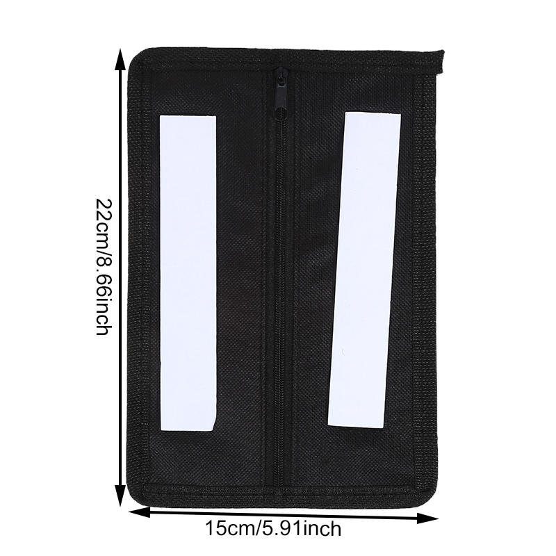 

Ultra Thin Hidden Security Travel Money Pouch for Valuables and Cash Discreet Storage One Size чорний