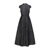 2026 Spring New Arrival Elegant V-neck Red and Black Patchwork Jacquard Wedding Party Dress