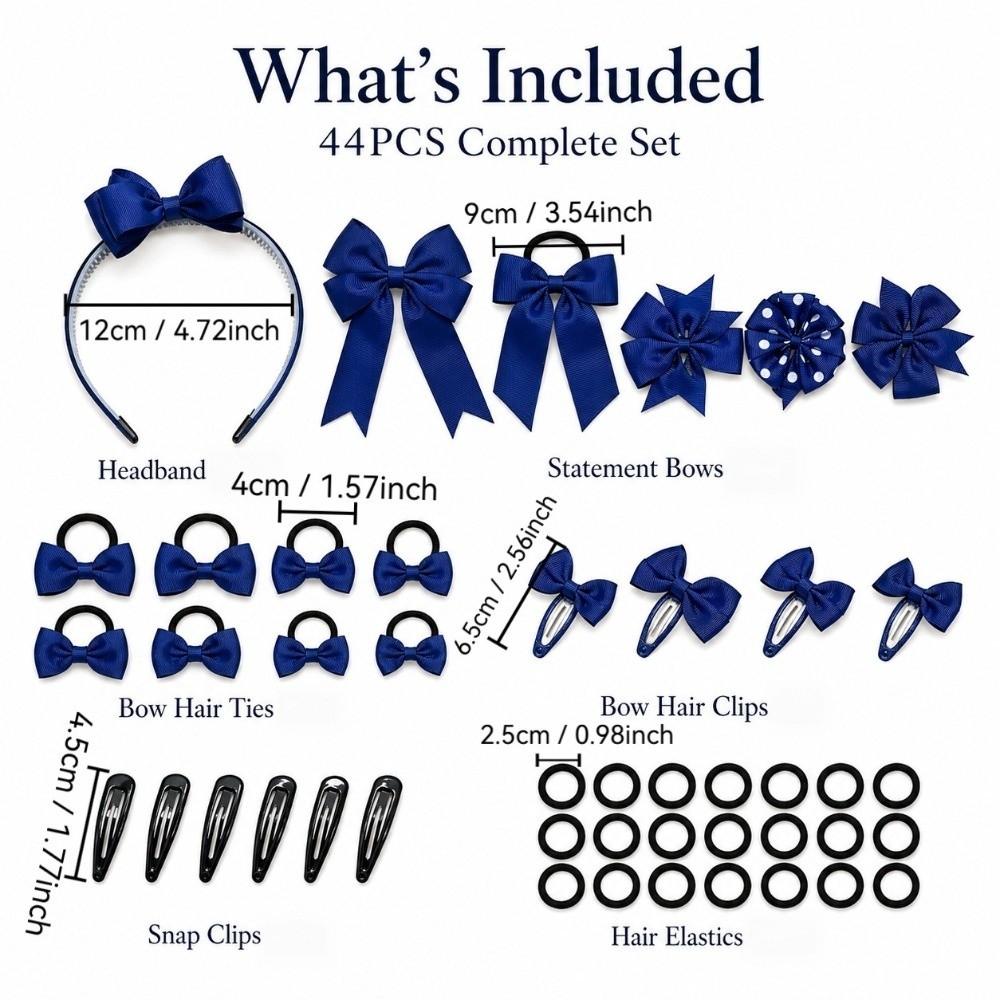 High Elastic Hair Bows Set Bowknot Elastic Hair Ties Gifts Ponytail Holders Girls Children