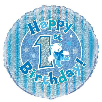 Unique Party Prism 1st Birthday Foil Balloon