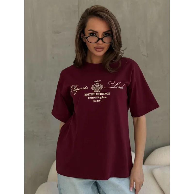 Western Style New round Neck Loose Casual Print Short sleeve Cotton T-shirt Top Loose Printed T-shirt