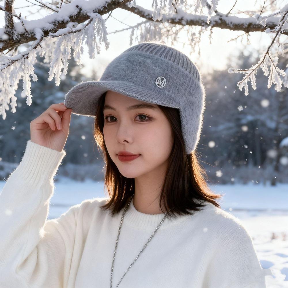 Thickened Winter Hat Warm Baseball Cap Casual Knitted Hat Outdoor