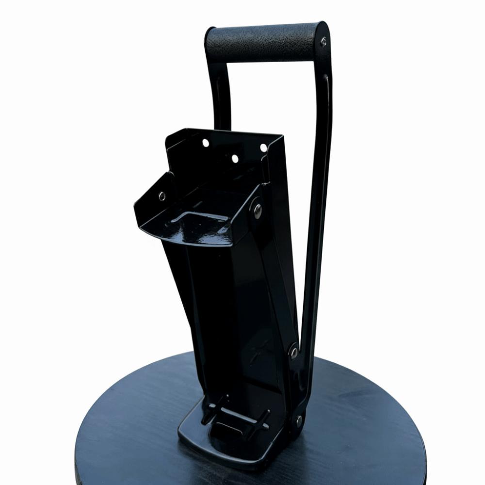 Встроенная открывалка для бутылок Пресс для консервных банок Прочная стальная машина для прессования консервных банок Измельчитель банок Для гаража чёрный