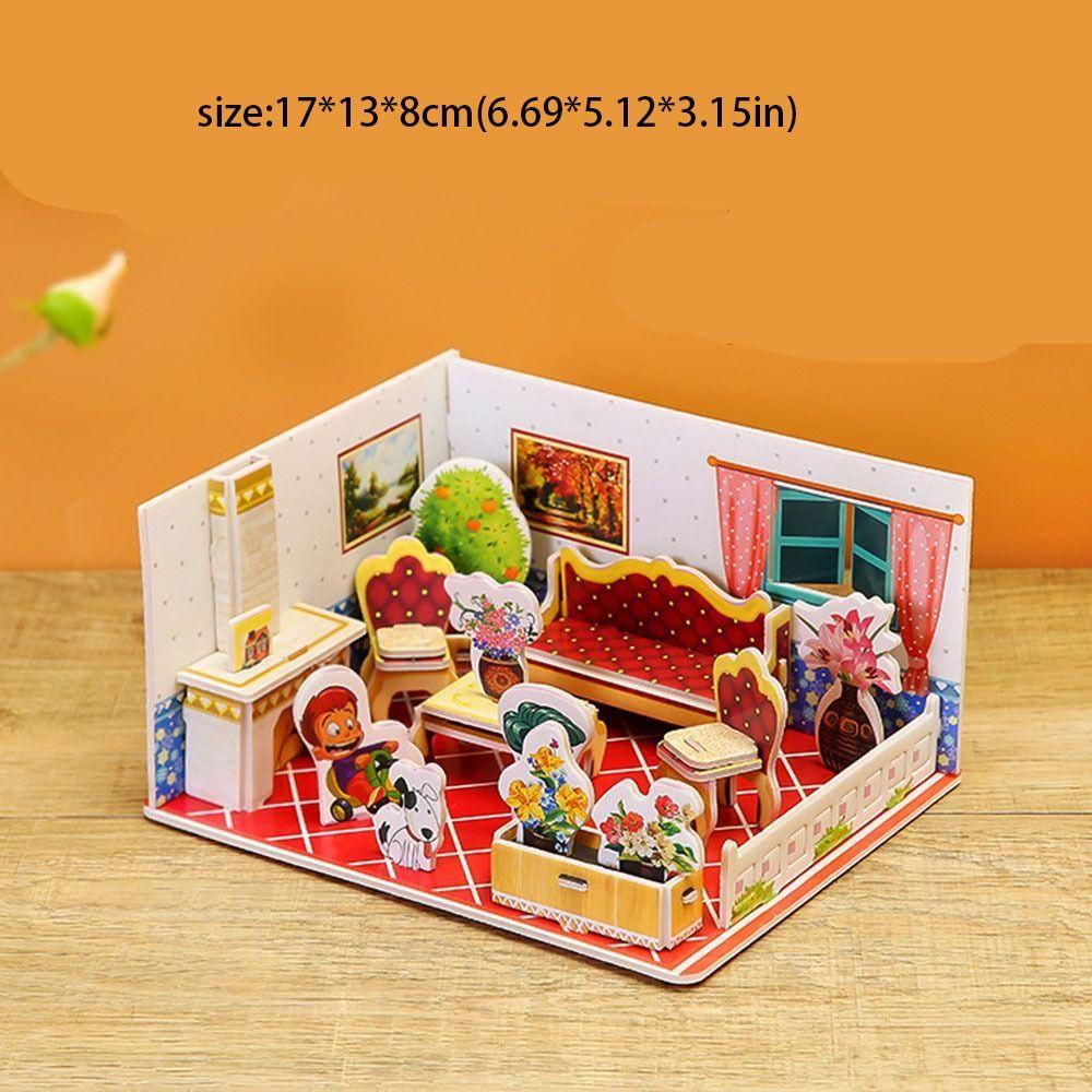 Paper 3D Paper Puzzle Room Educational  Fashion   Room Construction