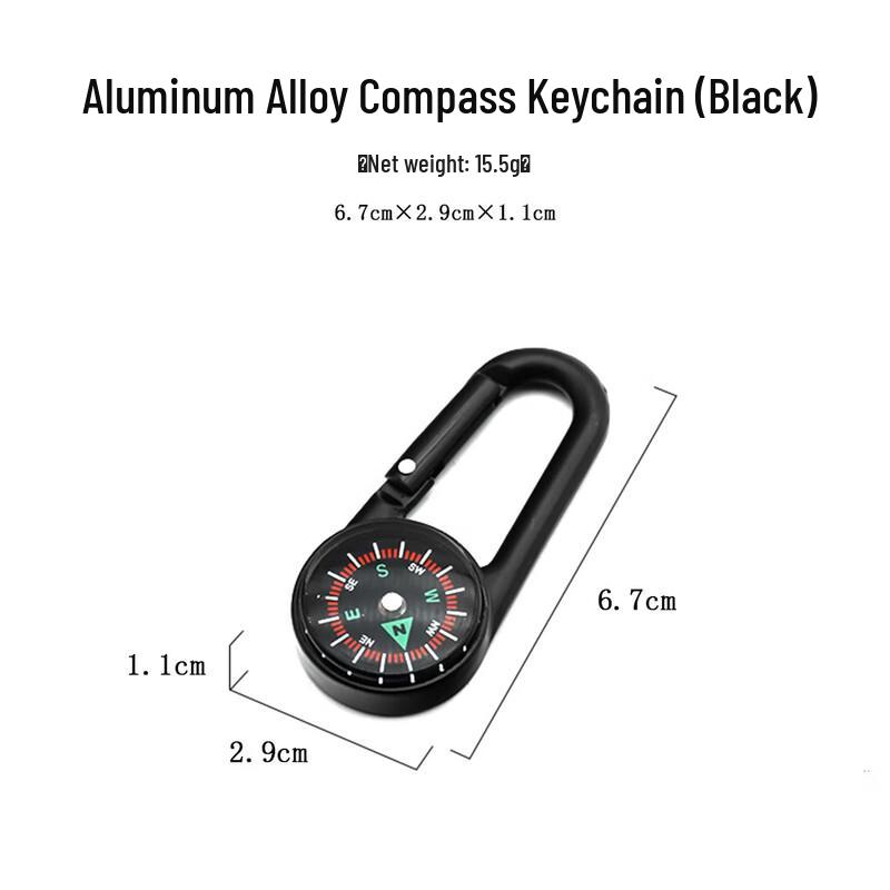 OIMG Aluminum Alloy Carabiner with Compass