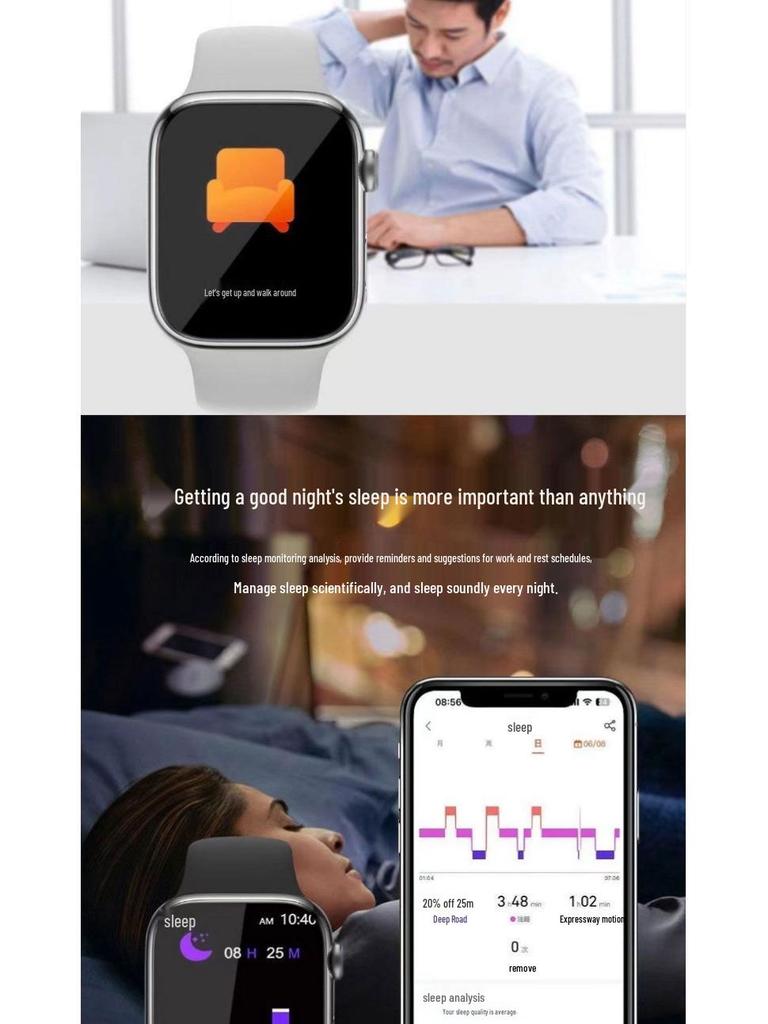 Smartwatch M9: Bluetooth Sports & Sleep Monitor with Heart Rate Tracking