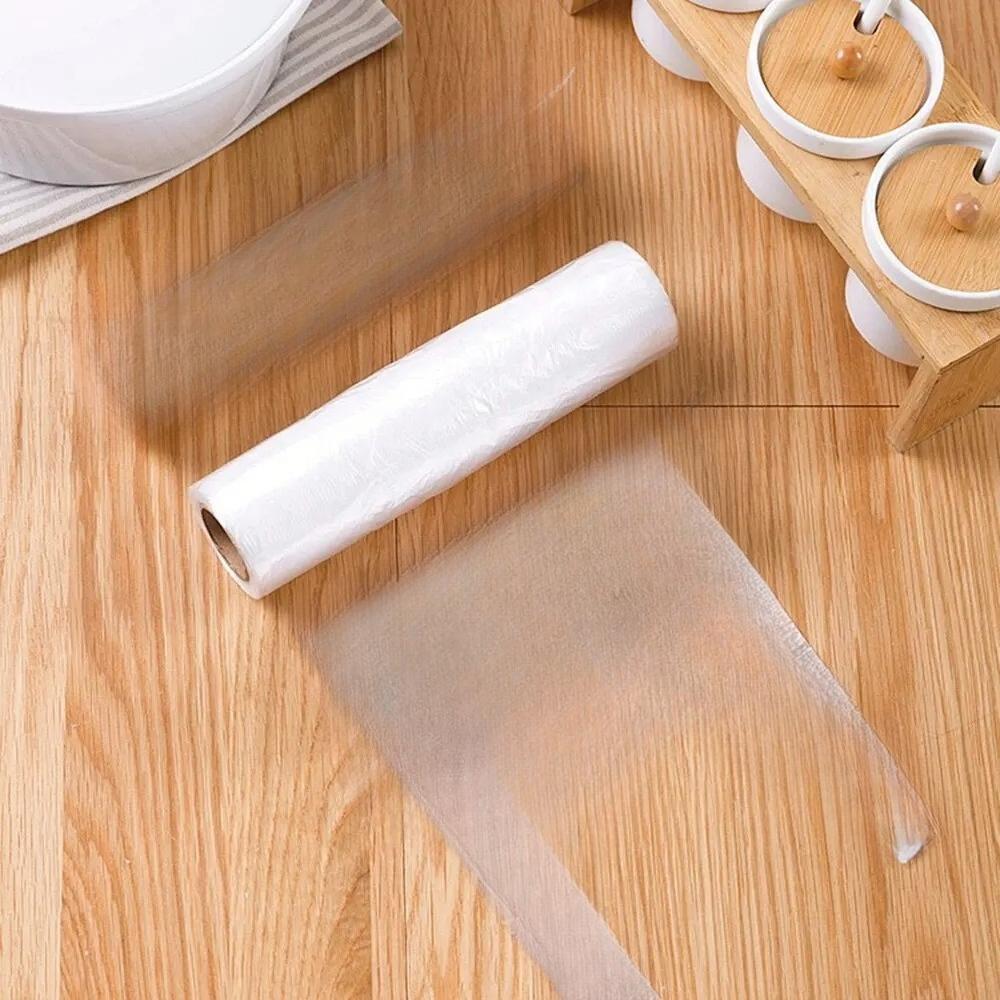 100 ΤΕΜ Τύπου Γιλέκου Τρόφιμα Πυκνωμένη Σακούλα Αποθήκευσης με Διάτρηση Ψυγείο Με Ρολό Οικιακή Μίας Χρήσης Χέρι 3 Μεγέθη Προαιρετικά