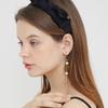 LOVUEE Black Cashmere Blended Wool Bow Headband