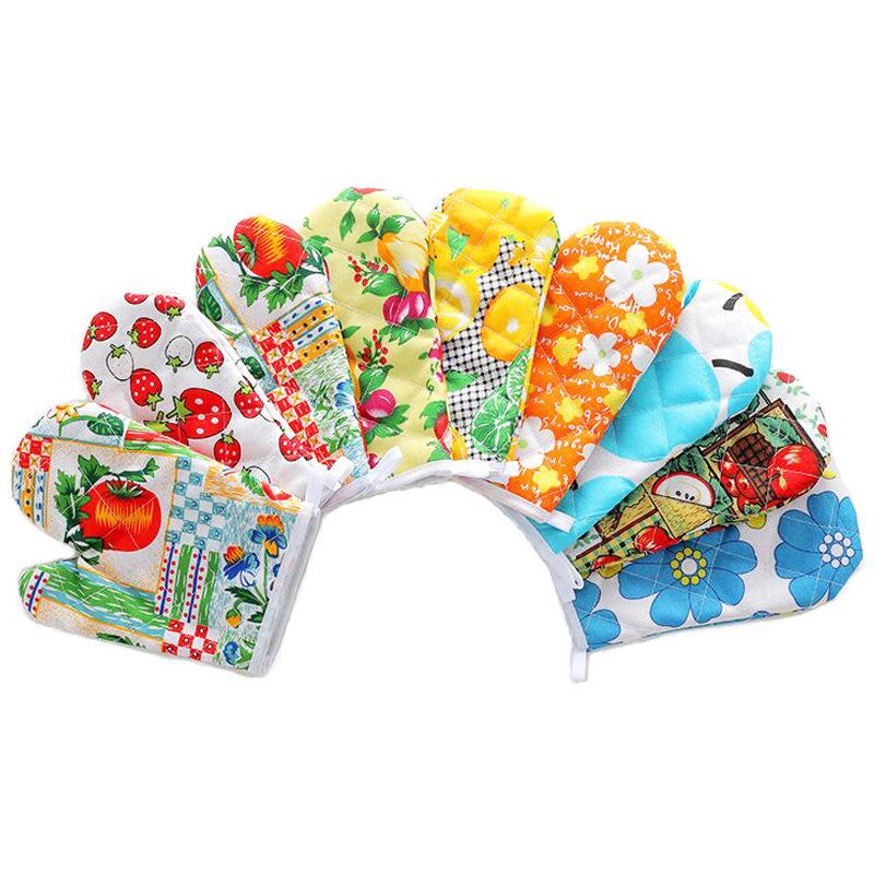 Heat-Resistant Microwave & Oven Gloves - Thickened Anti-Scald Insulation for Baking