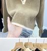 Sweater Knitted Sweater Autumn Winter Edition Lazy Style Soft Glutinous Outer Loose Small Bottom Casual Top