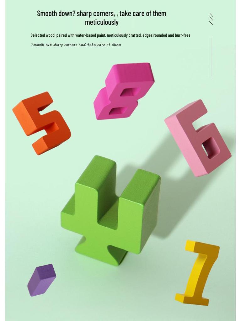 Children's Large Building Blocks Math & Logic Educational Toy for Kindergarten