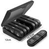 New Convenient Medicine Storage Box Seven Days 14/21/28 Grid Black Medicine Storage Box Plastic Storage Box Home Organizer