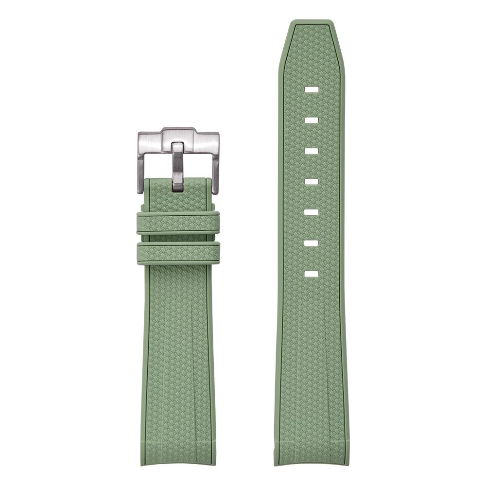 

Premium Multi Color 20mm Curved Lug End TPU Rubber Watch Band Strap For Moonwatch Planet Watch 20mm