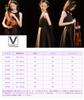 [VOKLLIYU] Formelles Kleid für Mädchen - Prinzessinnenkleid für Aufführungen, Klavierkonzerte, Hochzeiten, Einschulungen, Konzerte und andere Anlässe (Schwarz,
