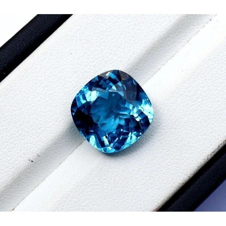 Natural Santa Maria Blue Aquamarine 14.85 Ct Cushion Cut Stunning Gemstone