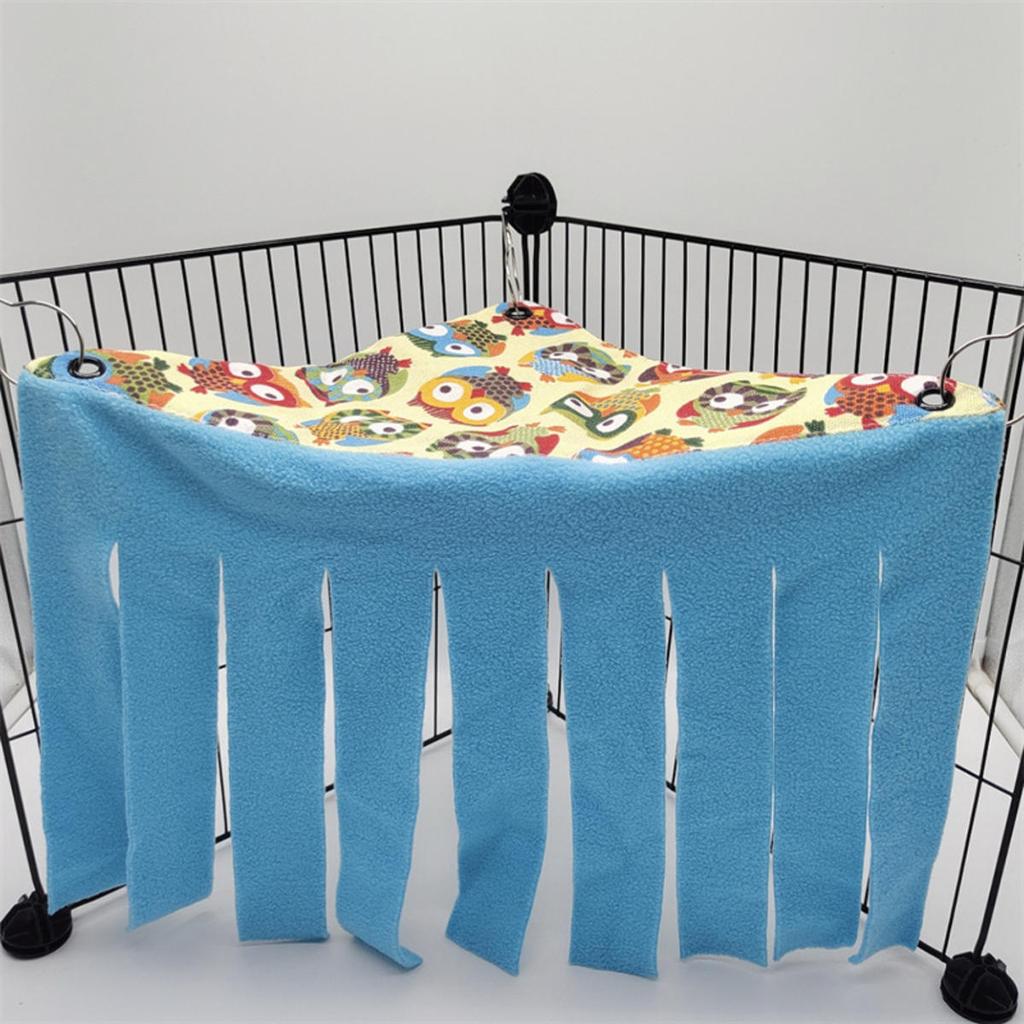 Tassel Strip Pet Tent Hideout for Guinea Pig Hamster Hedgehog Hammock Hanging Bed Corner Nest Mat