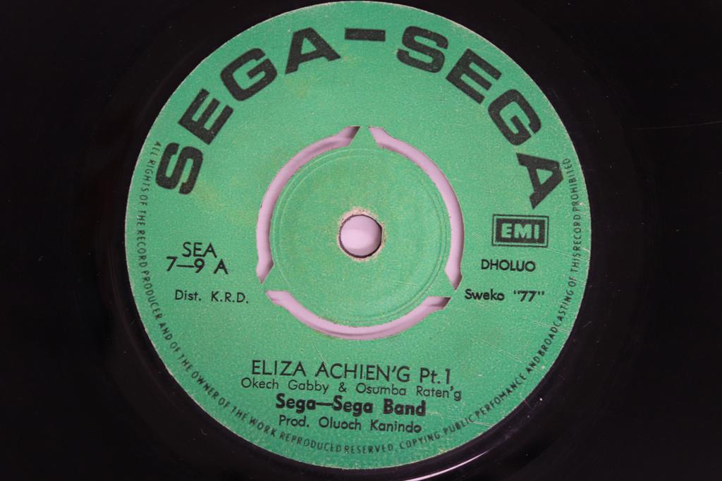 7inch Record SEGA SEGA BAND - Eliza Achien'g  Pt.1 / Pt.2 SEA79 SEGA-SEGA Kenya World Music Used