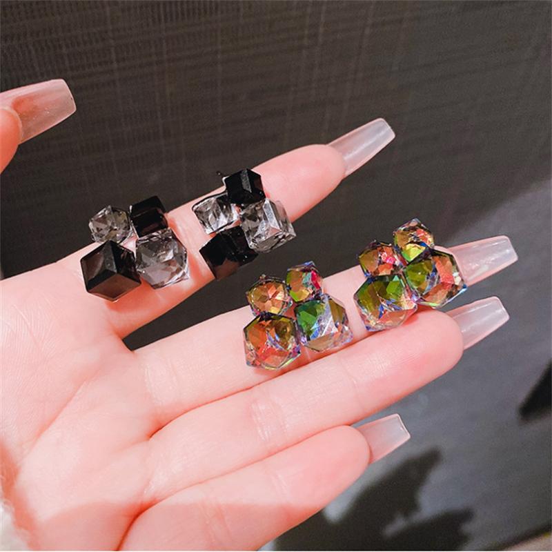 FashionThree Dimensional Dreamy Crystal Stud  Earrings for Women's Earrings Jewelry Girl Gift Brincos