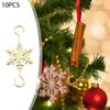 10 Pieces Christmas Ornament Hooks Xmas Multifunctional Tree Hangers for Anniversary