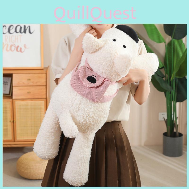 Adorable Plush West Highland White Terrier Backpack Dog Toy 50cm Perfect For Kids And Gifts