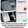 Center Console Wireless Charger Silicone Mat-White-Model 3/Y-Model 3/Y