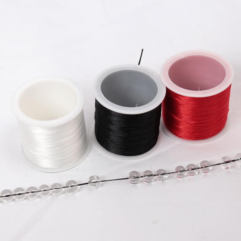35M 0.8mm Spandex Jewelry Thread Stretch Elastic Beads Cord Crystal String Line for Jewelry Making Beading Bracelets DIY Rope