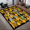 Cleo De Nile Flannel Printed Carpet, Home Sofa Decoration for Living Room & Bedroom, Non‑Slip Play Flannel Floor Mat for Game Room