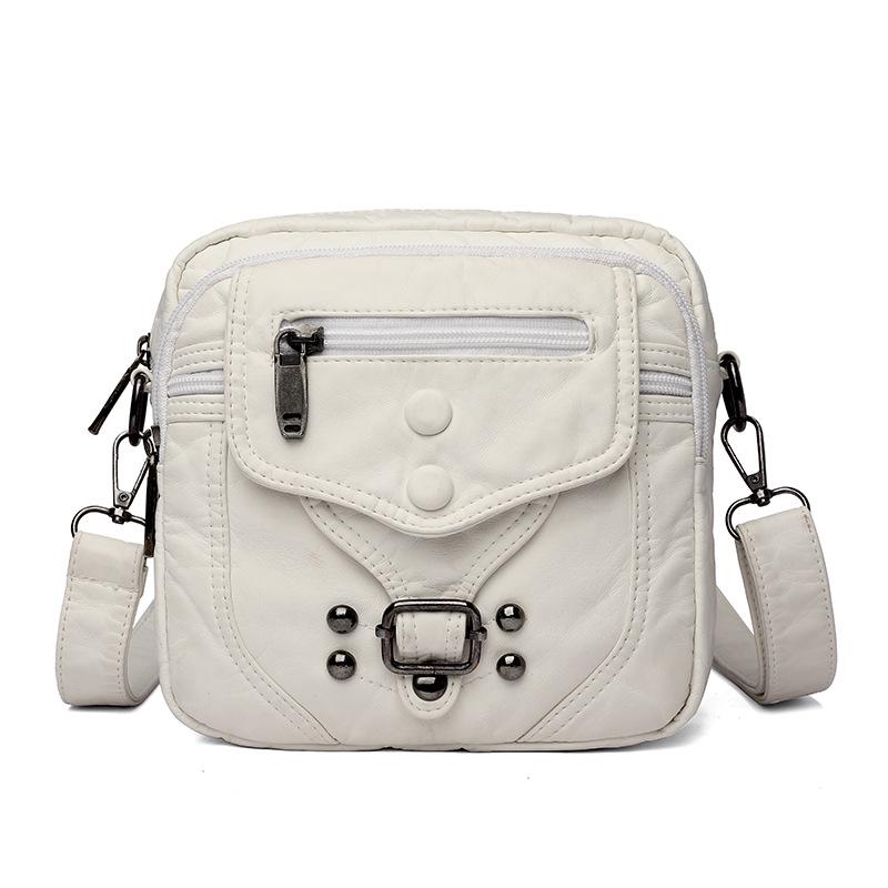 Summer 2024 Women's Soft Leather Mini Shoulder Bag - Casual Crossbody for Mobile Phone