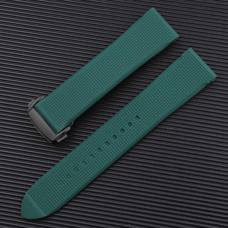 Watchband for Omega Seamaster 300 Speedmaster for 19mm 20mm 21 22mm Rubber Silicone Soft Waterproof and sweat proof Watch Strap