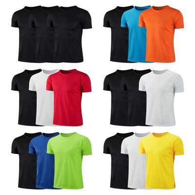 Niños 3 Piezas Camiseta de Protección Solar UV UPF 50+ de Secado Rápido Top de Natación para Correr Deportes Camisetas Atléticas