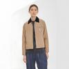 Carhartt WIP Fw24 W Og Detroit Jacket Classic Loose Fit Square Label Zipper Long Detroit Collar Jacket Women jackets Peanut I032236-2I7-02