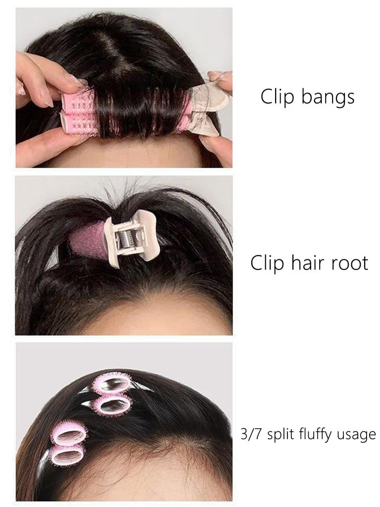 5pcs Non Heated Women's Fashionable Bangs Curling Hair Clips No Need for Heating Hair Styling Clips Special for Real Hair Wigs