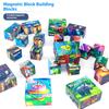 2/5pcs Magnetic Block DIY Puzzle Assembly My World Block Toy Magnetic Suction 2cm Large Particle Cartoon Puzzle Puzzle