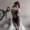 Sexy underwear Sexy transparent one-piece netwear one-piece socks Pure desire free crotch temptation suit jumpsuit fishnet socks women