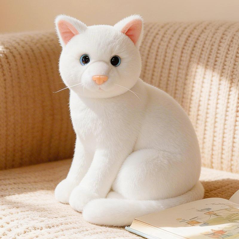 26Cm Zittende Kat Pluche Speelgoed Gesimuleerd Zoals Echt Kleine Kitten Dier Pop Huisdecoratie Verjaardagscadeau 26cm