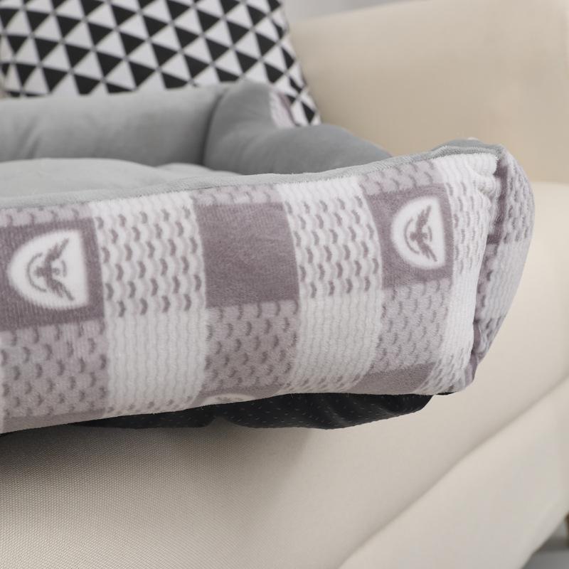 Warm Dog House Soft Nest Pet Large Dog Bed Baskets Fall Winter Kennel For Cat Washable House Puppy Supplies, Suitable For Winter