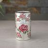 Retro Zinklegierung Zahnstocherhalter Kreatives Rosenblüten-Zahnstocheretui Aufbewahrungs-Organizer Behälter Dekoration für die Küche