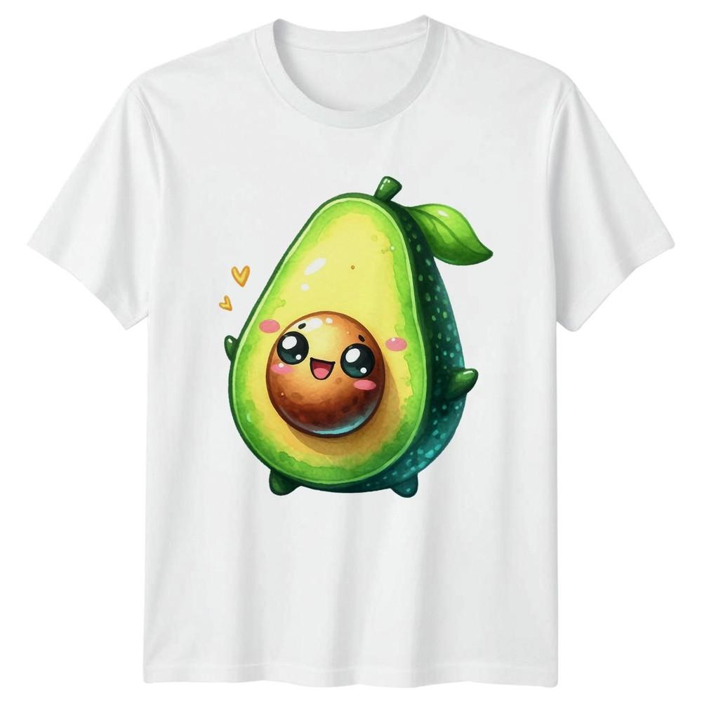 Happy Cute Kawaii Avocado Smile TShirt Kawaii Food Avocado Birthday S