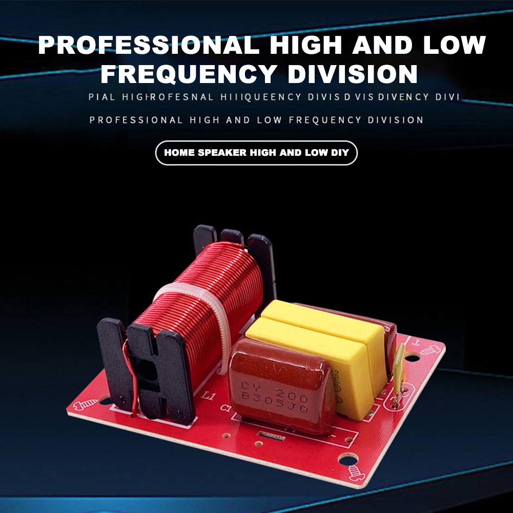 80W 2 Way Crossover Audio Filters HiFi Speaker Dual Frequency Divider Speaker Frequency Divider Stereo Crossover