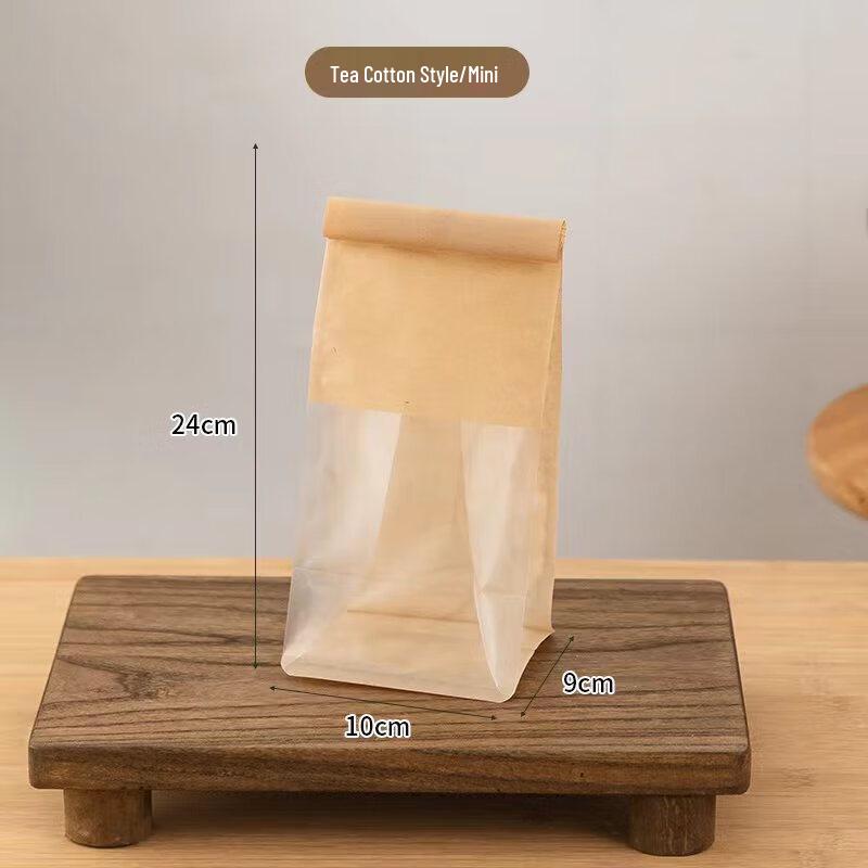 Transparent Window Kraft Paper Toast Bag